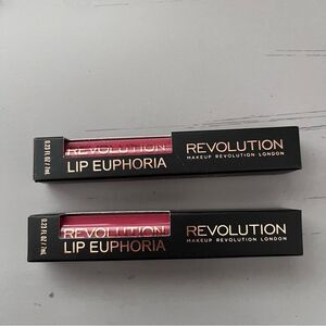 Revolution Lip Euphoria Butter Soft Matte Lip Color Set of 2 Aura